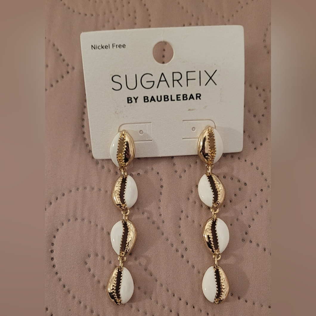 Sugarfix By Baublebar Gold And White Shell Earrings 9$